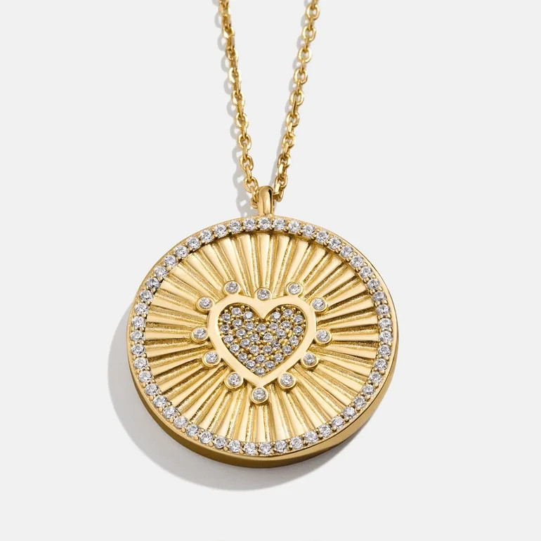 18K Gold Heart Reversible Pendant Necklace - Heart | BaubleBar