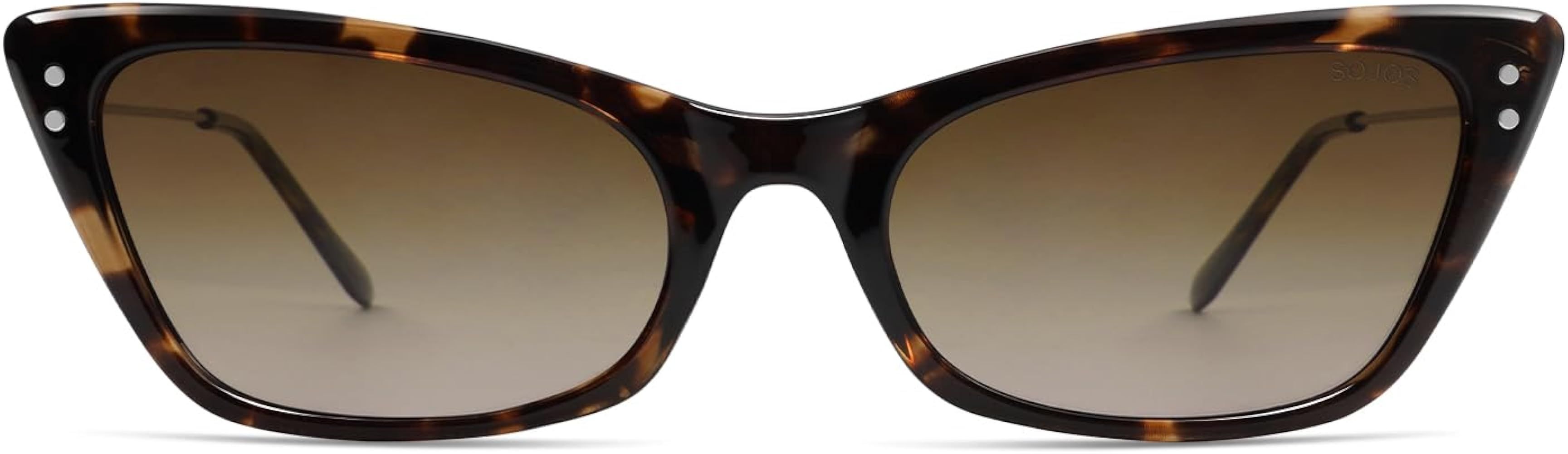 SOJOS Polarized Cat Eye Sunglasses Womens Classic Cute Fashion Stylish Women Shades SJ2274 | Amazon (US)