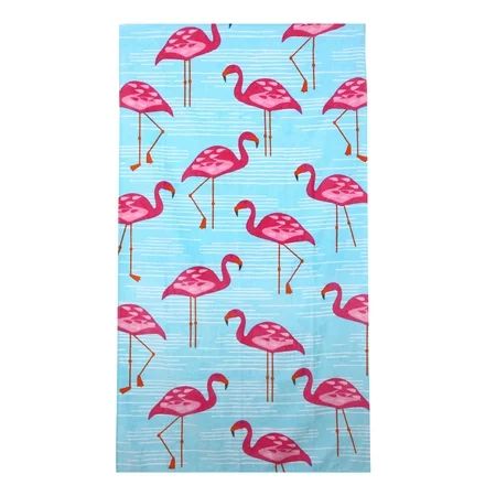 Mainstays Flamingo Stand Beach Towel | Walmart (US)