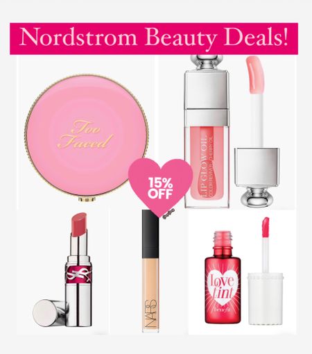 Beauty deals at Nordstrom. NARS benefit ysl beauty too faced blush on sale dior lip oil on sale! 

#LTKsalealert #LTKSale #LTKbeauty