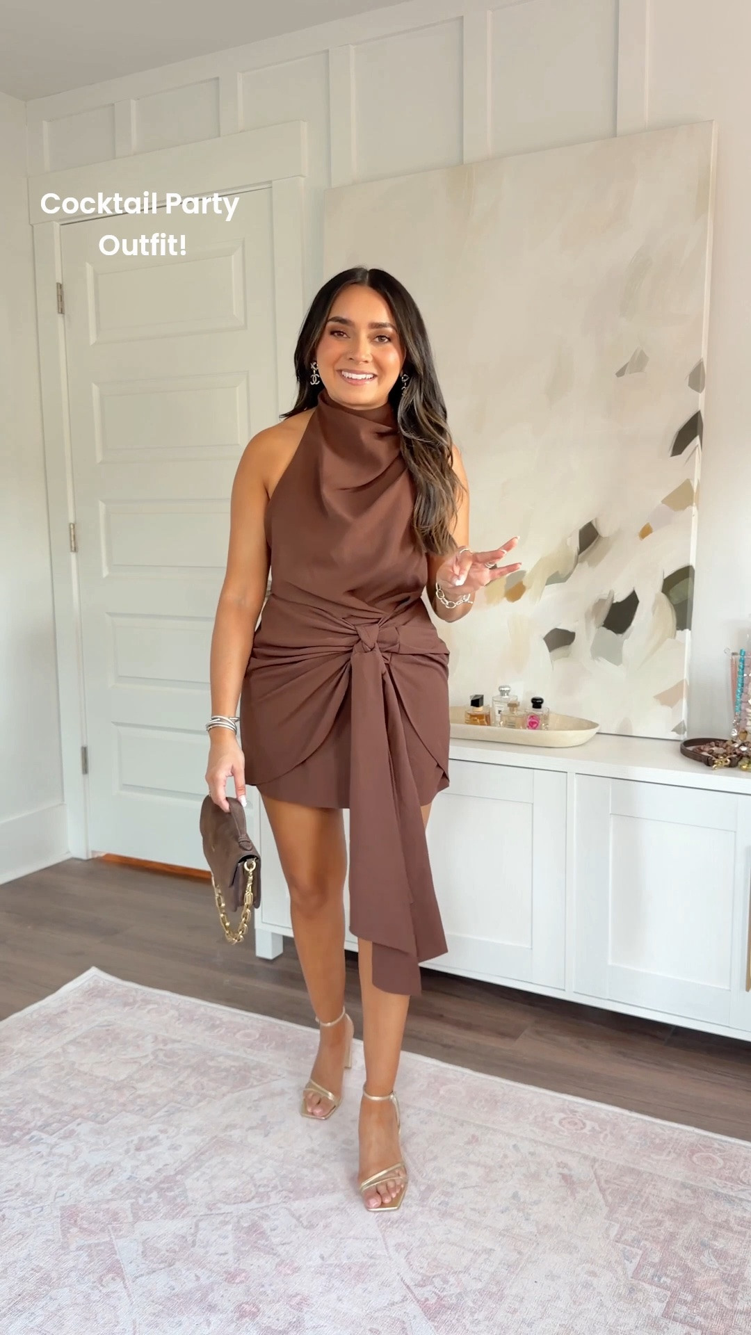 Cocktail outfit for party night!
Dress size xs TTS 
heels size 5 TTS
Body highlighter in unbothered bronze!
Lipgloss shade toffee brown

#LTKootd #LTKdayinmylife #LTKPetite