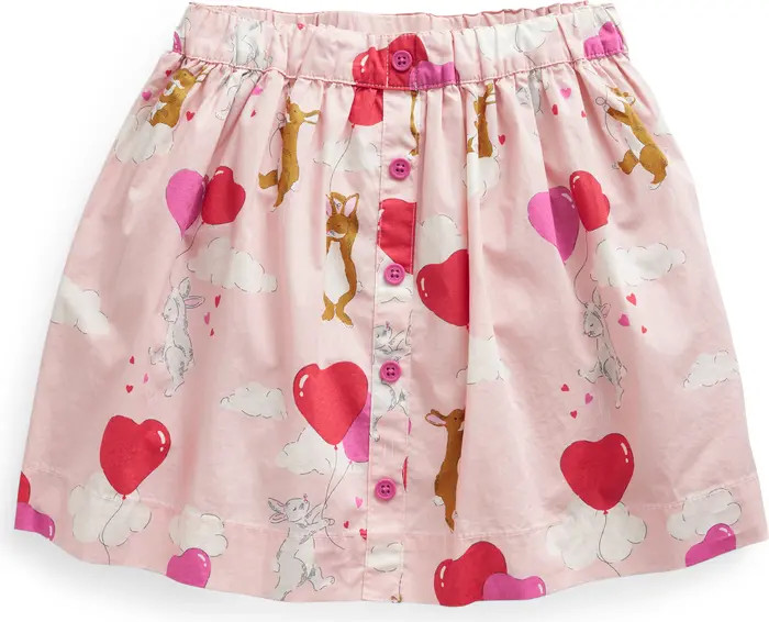 Mini Boden Kids' Heart Print Cotton Skirt | Nordstrom | Nordstrom