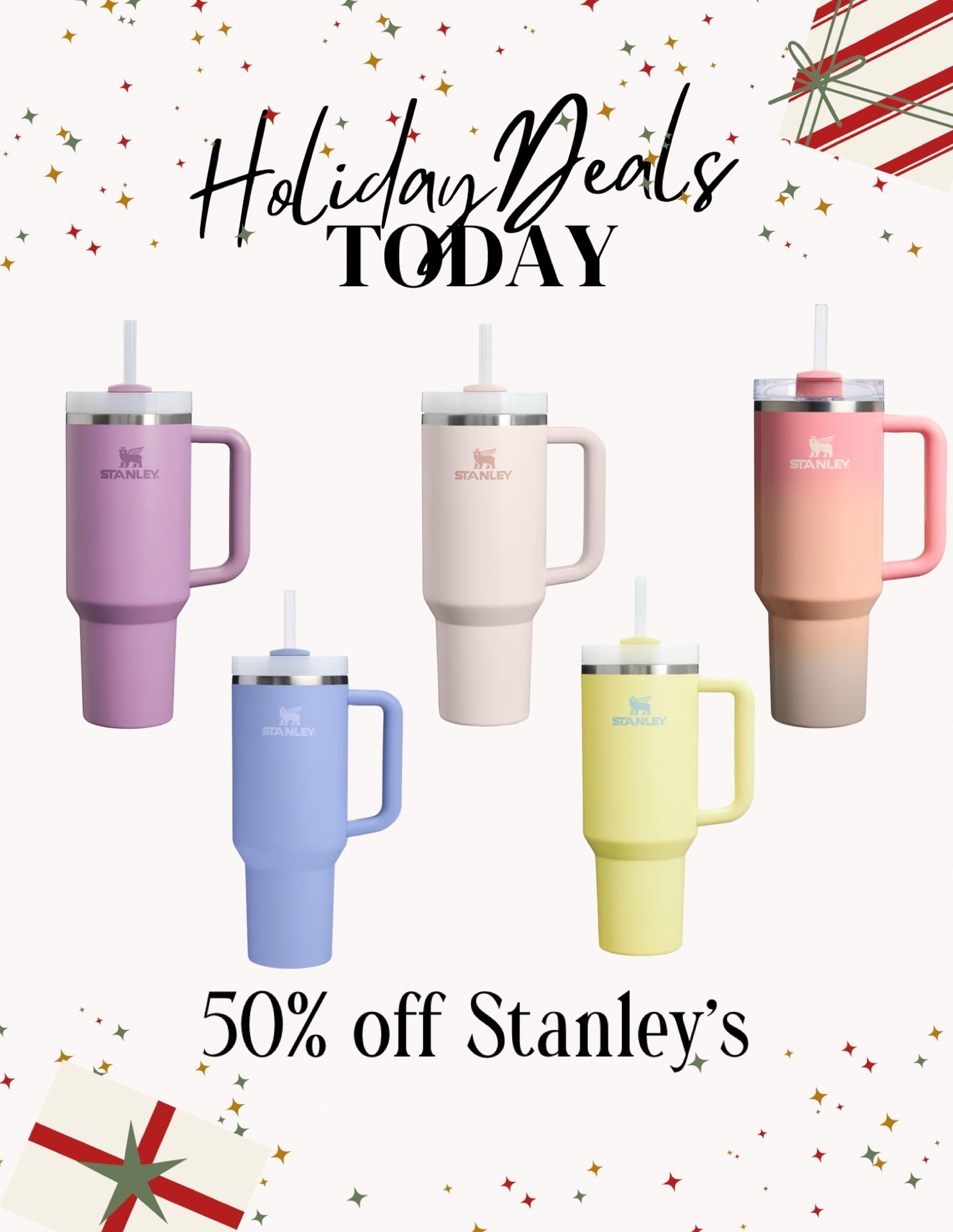 50% off Stanley’s!!! 



#LTKCyberWeek #LTKHoliday #LTKGiftGuide