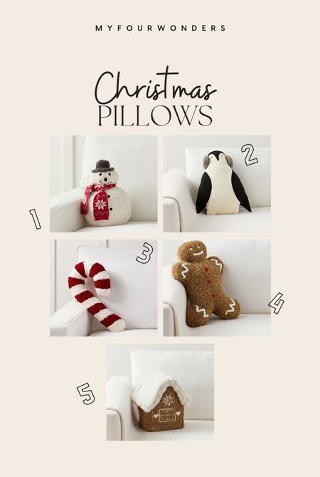 Whimsical Christmas pillows 

#LTKHoliday #LTKSeasonal #LTKhome