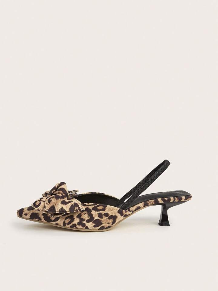 Spring/Summer Comfortable Pointed Toe High Heels With Bowknot Decoration | SHEIN USA | SHEIN