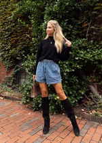 Ashton Stretchy Denim Shorts | AMUSE Collection