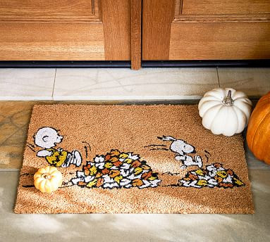 Peanuts™ Fall Is Here Doormat | Pottery Barn (US)