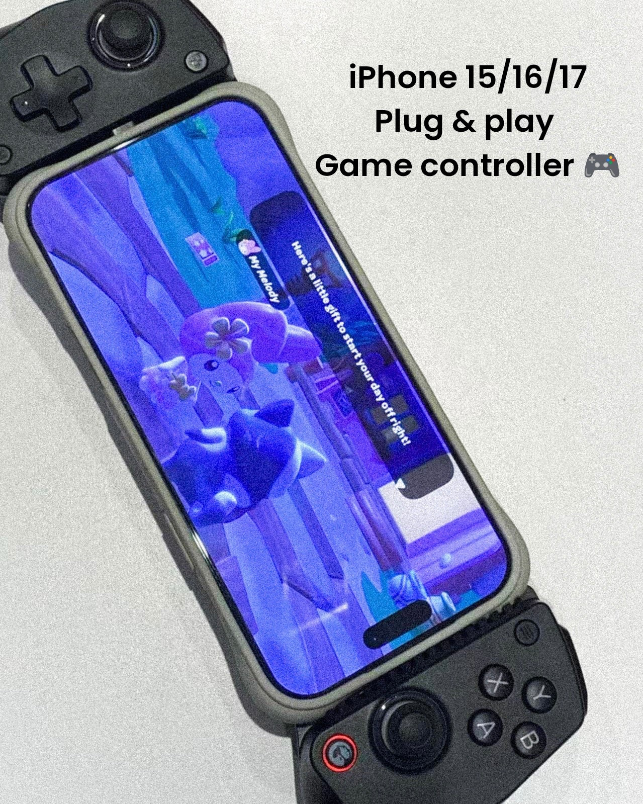 - plug & play 
- iPhone 15/16/17 friendly 
- press & hold bottom round button until red to activate iPhone, press again for blue (for android phones) 
- plug in charger to charge both controller & phone for endless gaming! 
- silicone walls can be removed to fit without removing your phone case 
Recently got into gaming and I’m so happy I did. If no one told you yet - games are amazing. The world of gaming is…. Out of this world. i’m an over thinker, over-analyzer, worry wart, I tend to feel guilty if I’m not productive. All that is gone once I plug this in. Cozy games to be exact! I got this iPhone-friendly game controller to try it out before I make the jump to get a switch 2. The build is lightweight and on the cheaper end, but it works well. I got a wireless bluetooth controller from the same brand because of the reviews but I’m also keeping this one for on-the-go and portable. This is a plug and play and you can also charge both the controller and your phone for endless gaming. The cozy games are a great de-stressor. 
#games #gamecontroller #plugandplay #homeoffice #amazonfinds 

#LTKTravel #LTKFindsUnder50 #LTKHome