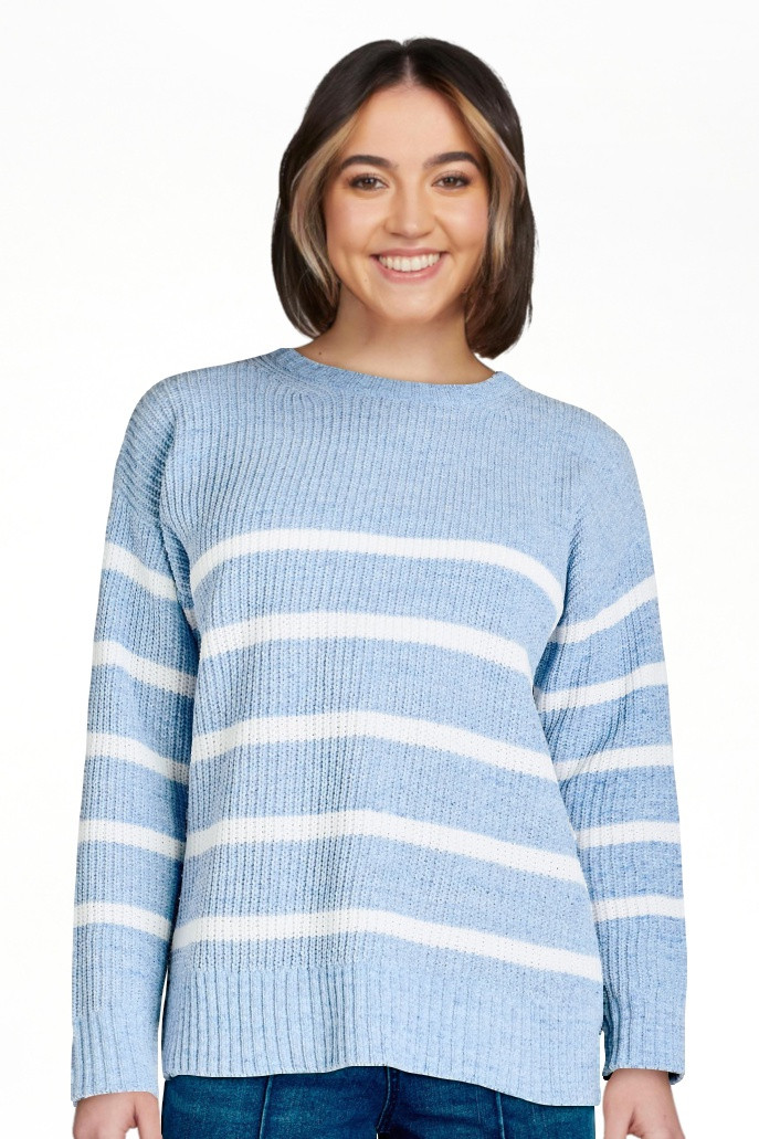 Time and Tru Women’s Chenille Sweater with Long Sleeves, Midweight, Sizes XS-XXXL - Walmart.com | Walmart (US)