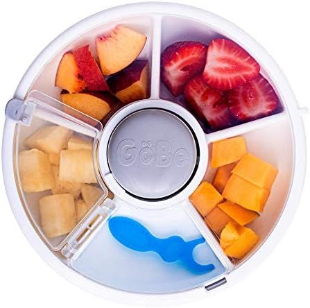 GoBe Kids Snack Spinner - Reusable Snack Container with 5 Compartment Dispenser and Lid | BPA and... | Amazon (US)