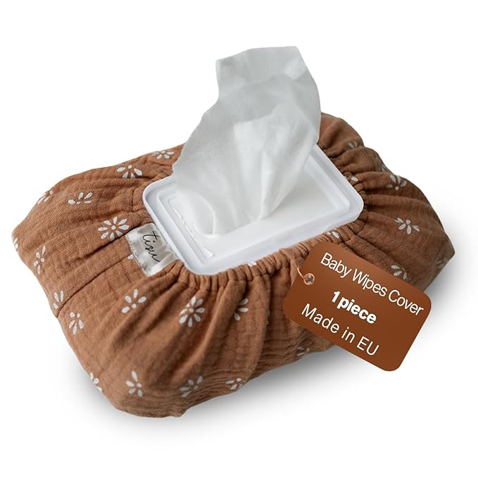 Baby Wipes Cover – Universal Size, One Size Fits All Wipes Packages | Muslin Cotton Tissue Cove... | Amazon (US)