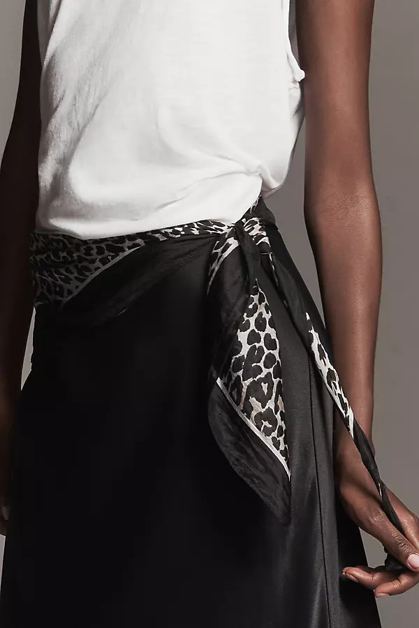 Large Graphic Print Silk Scarf | Anthropologie (US)