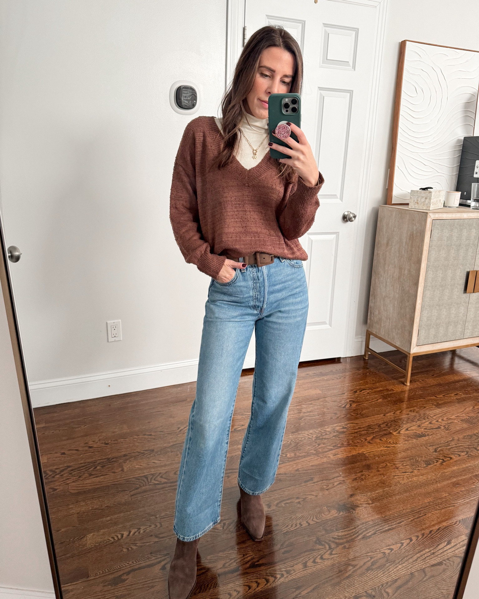 Loving this look of layering a v-neck sweater over a turtleneck! 

#LTKstyletip #LTKsalealert #LTKSeasonal