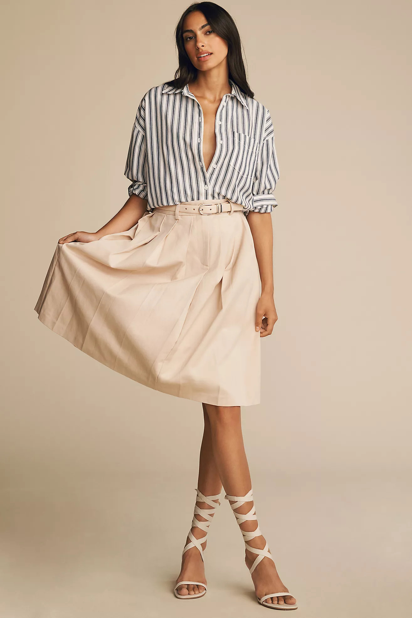 The Bennet Buttondown Shirt by Maeve: Striped Edition | Anthropologie (US)
