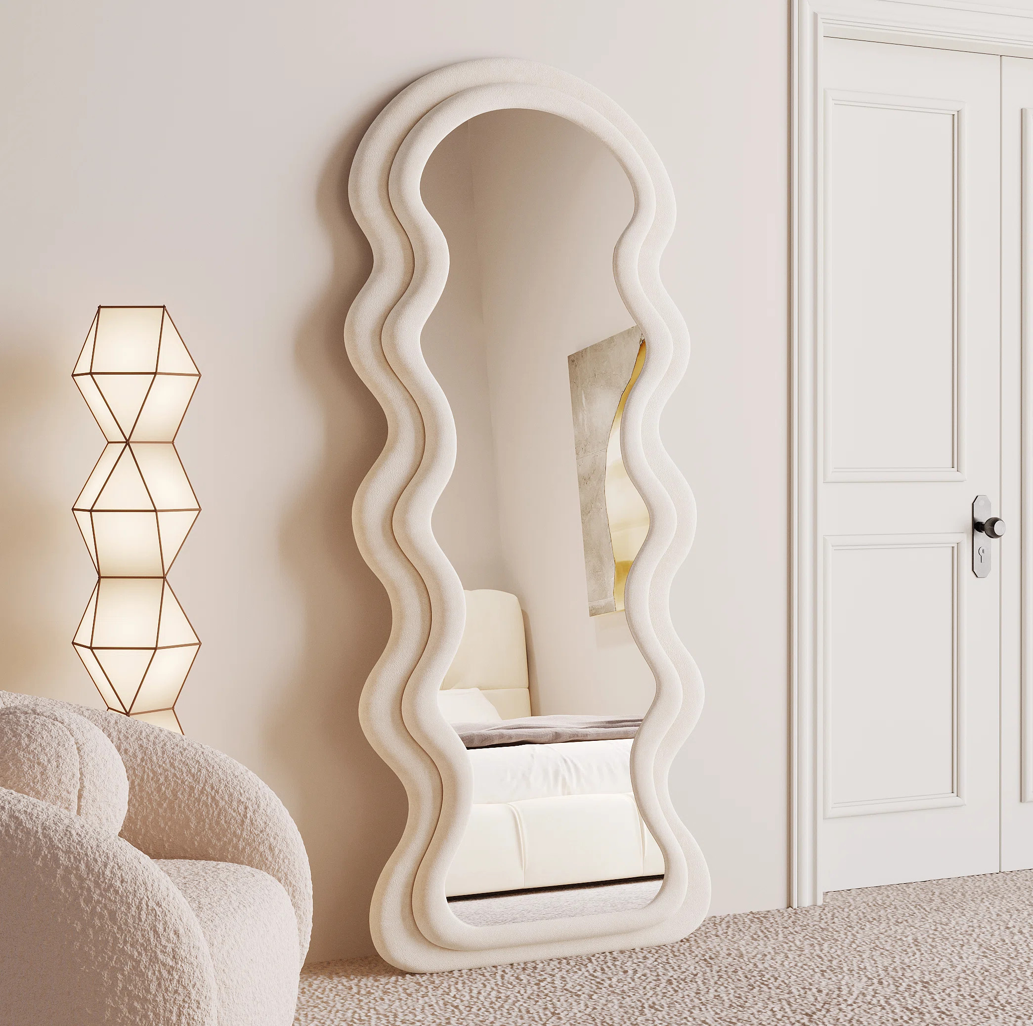 Fabric Wavy Mirror | Wayfair North America