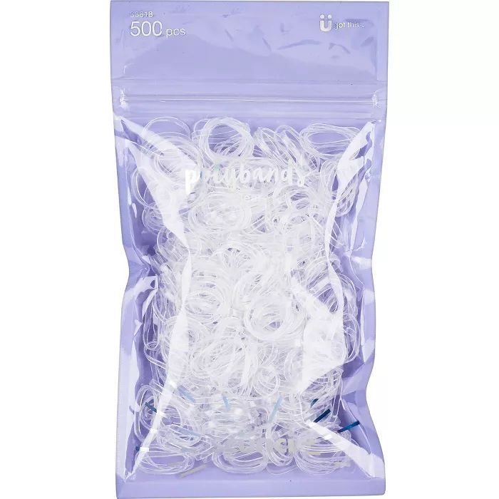 scunci Medium Size Polybands - Clear - 500ct | Target