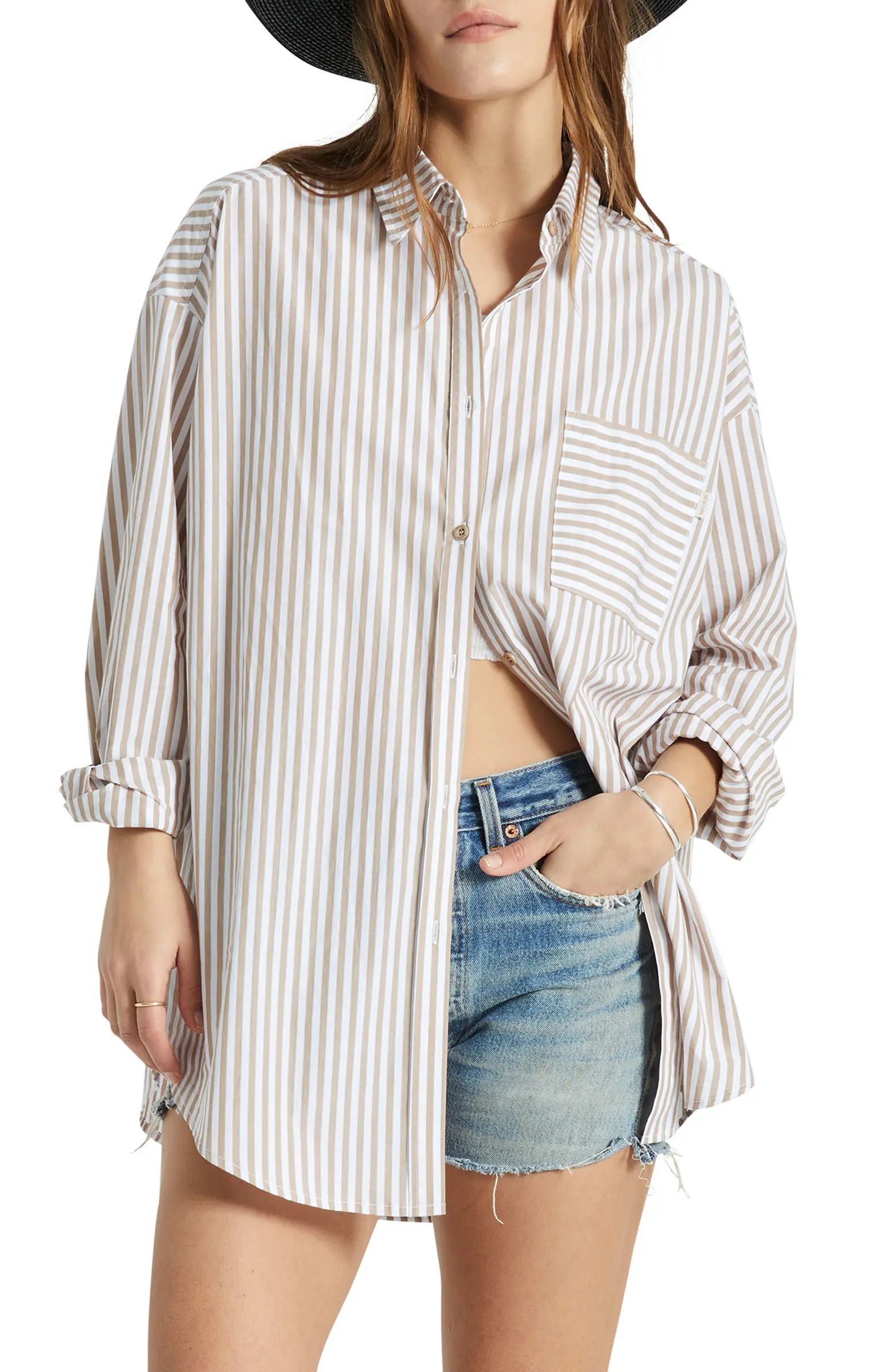 Sidney Stripe Oversize Cotton Shirt | Nordstrom