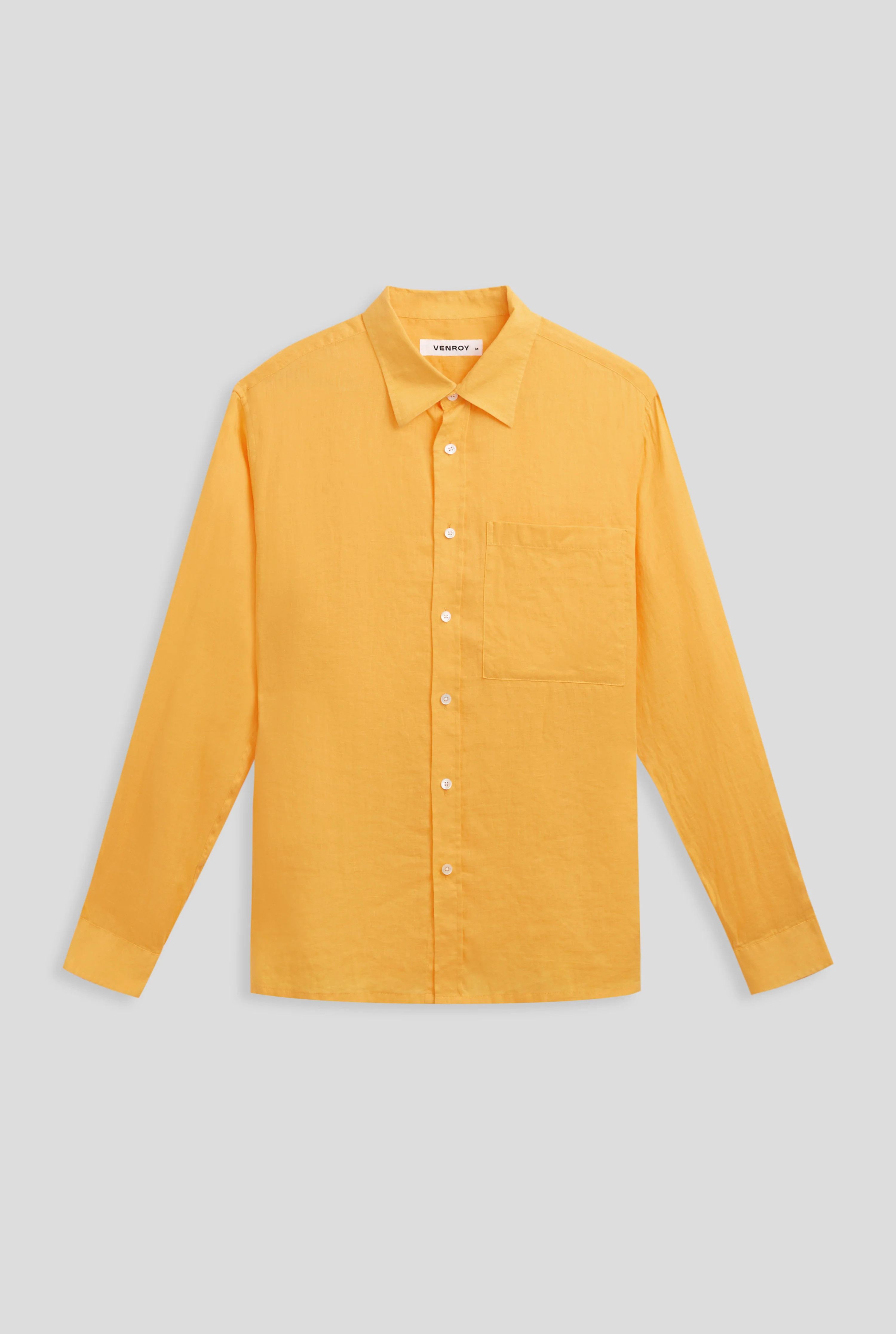 Venroy - Mens LS Relaxed Linen Shirt | Venroy AU