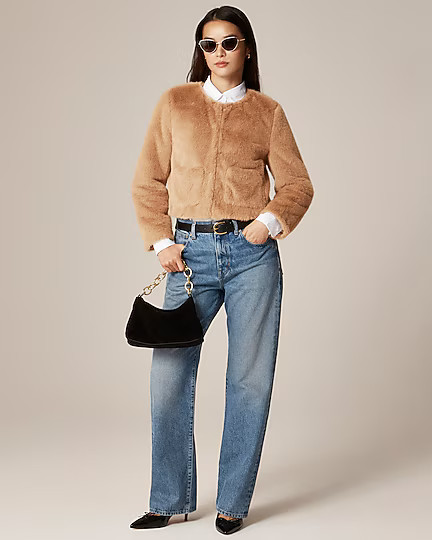 Faux-fur lady jacket | J. Crew US