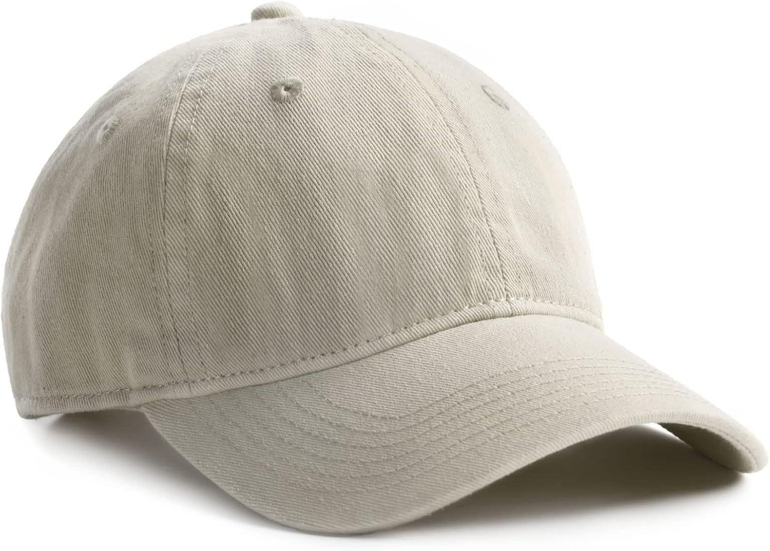Toddler Baseball Hat With Ponytail Hole - Distressed Washed Adjustable Cap For Girls 3-10 Years, 100% Cotton