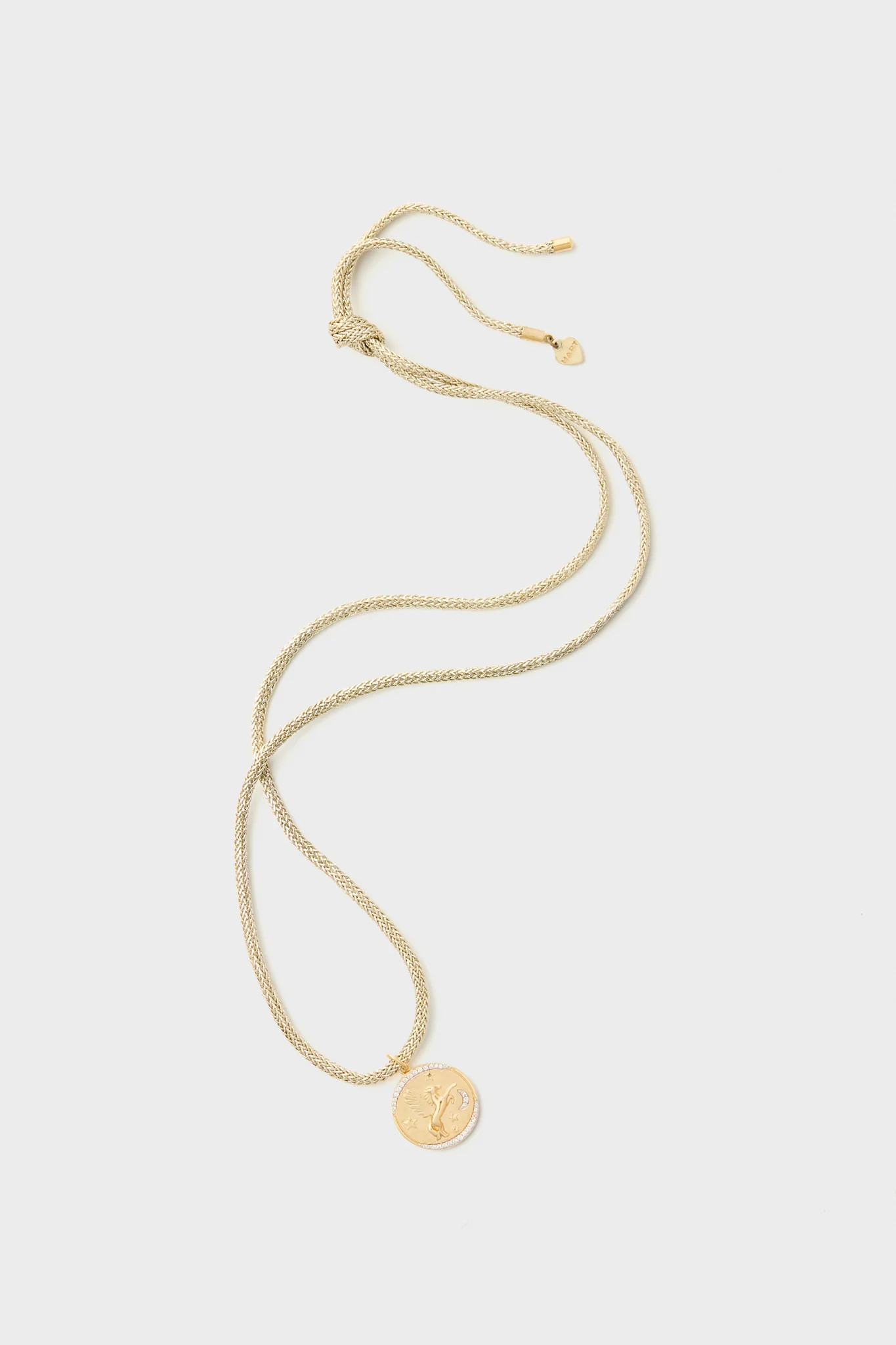 Gold Lurex Cord Necklace with Cosmic Cowgirl Charm | Tuckernuck (US)