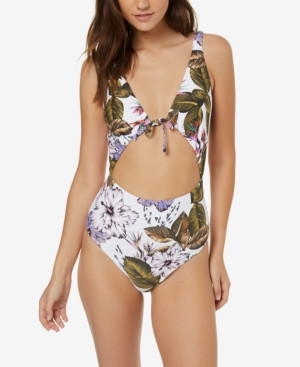 O'Neill Juniors' Allure Paradise Printed One-Piece Swimsuit Women's Swimsuit | Macys (US)