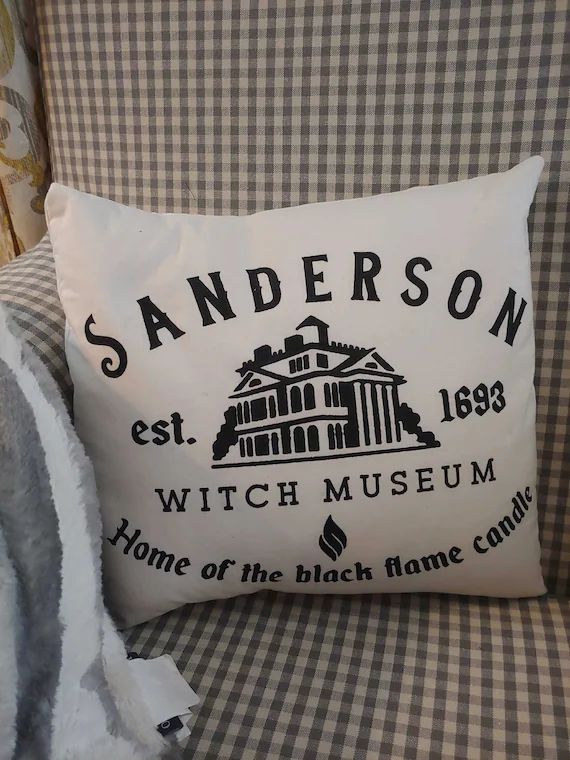 Sanderson Witch Museum Pillow Cover - Etsy | Etsy (US)