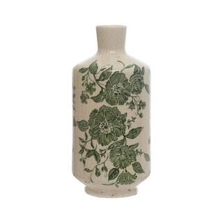 7.8" Crackled Green & White Flower Vase by Ashland® | Michaels Stores