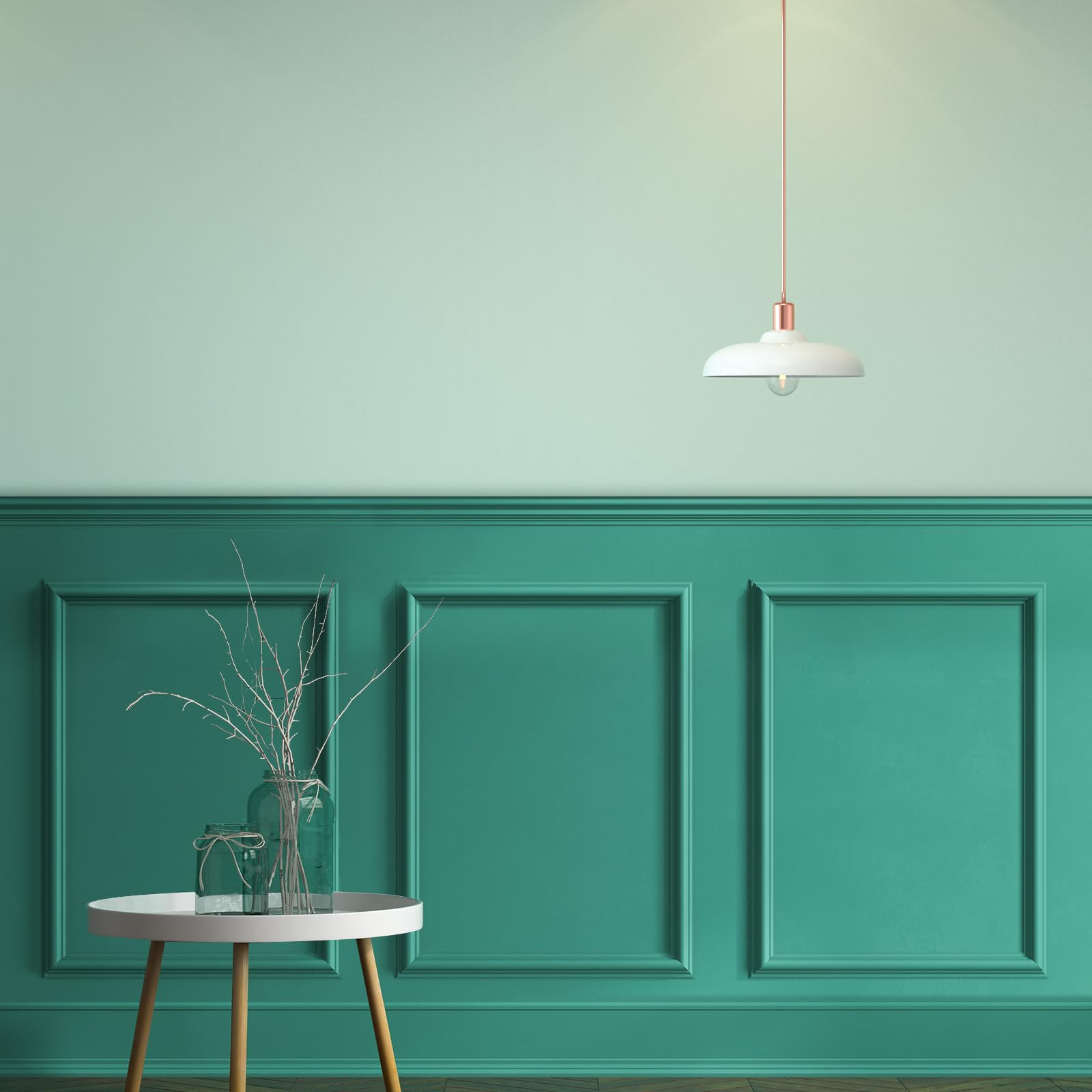 3 Set Accent Wall Molding Kit Premade Wainscoting Panels Wall Molding Peel and Stick Panel White ... | Amazon (US)