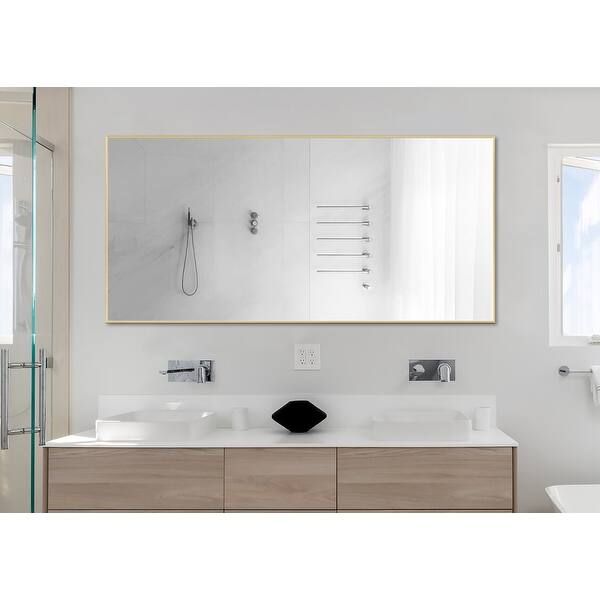 71 in.x 31.5in. Large Full-length Floor Mirror Wall Mounted or Leaning - Gold | Bed Bath & Beyond