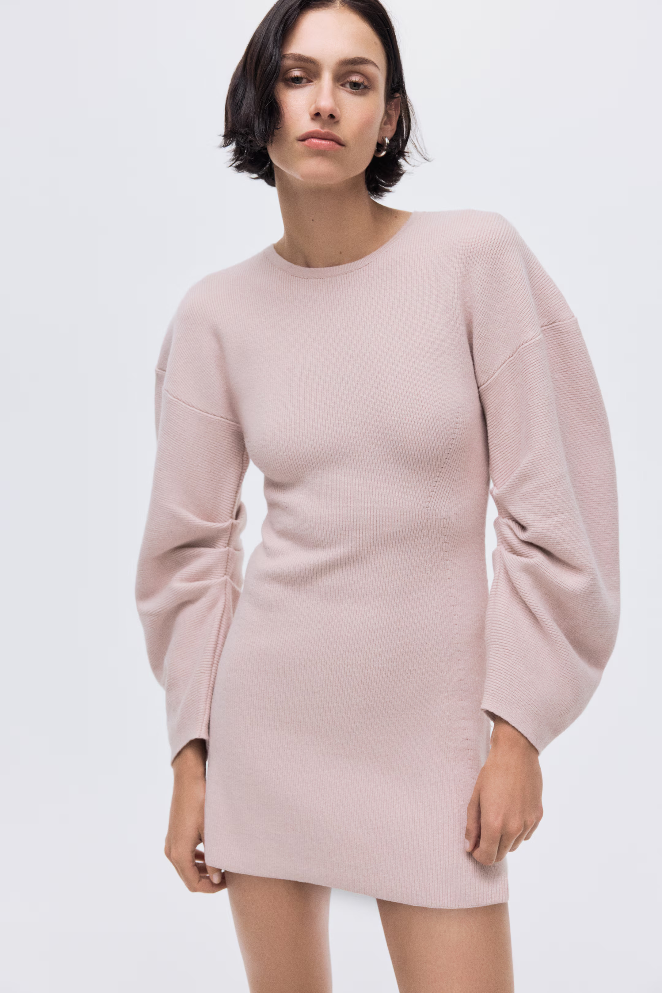 Viscose-Blend Rib-Knit Dress | H&M (US + CA)