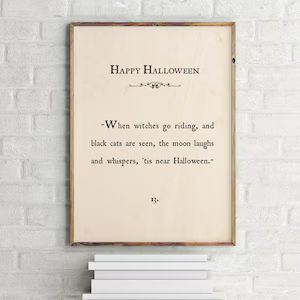 Happy Halloween Print | Etsy (US)