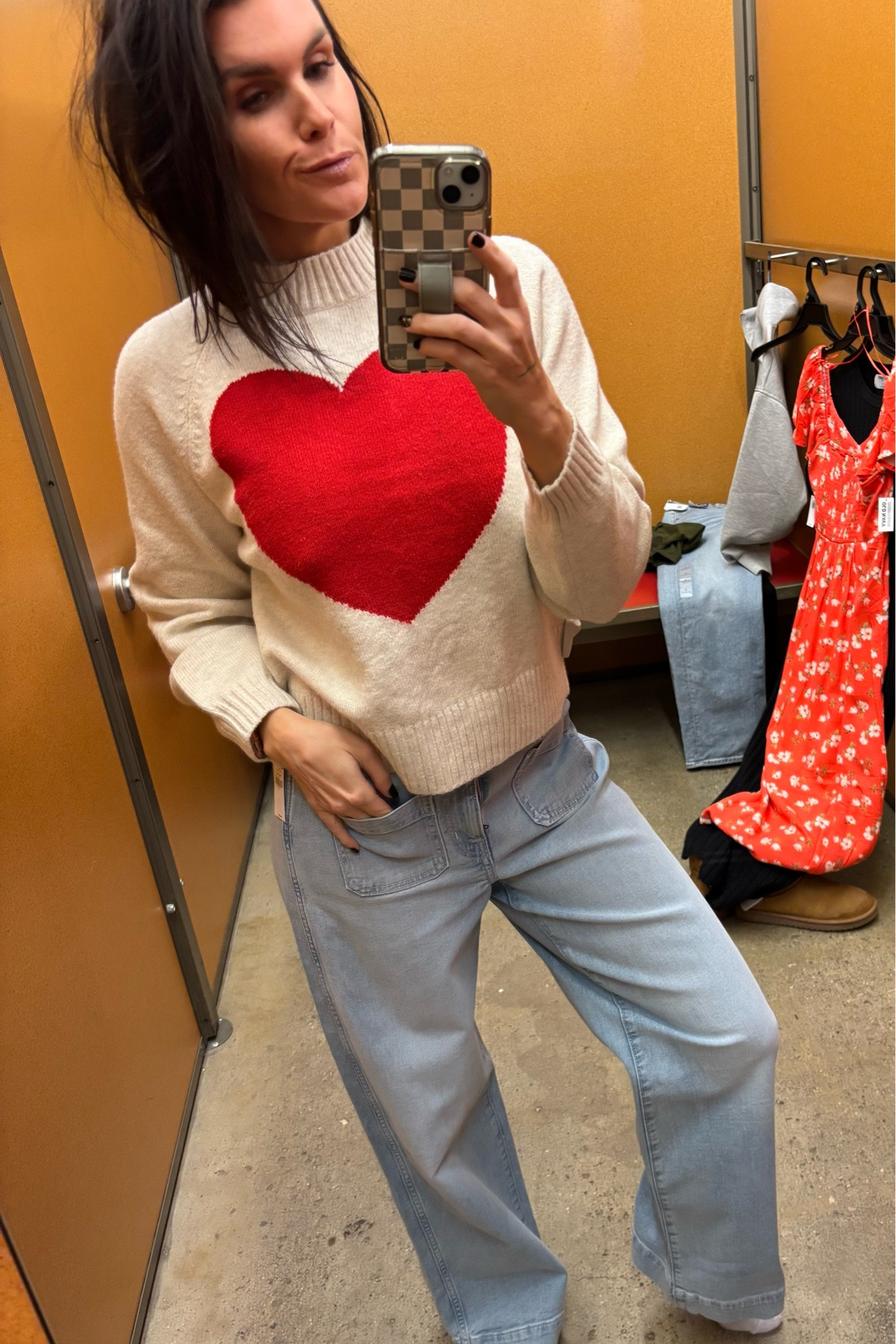 Why not be warm and cozy on Valentine’s Day? I could live in this sweater size medium pants are a size 4

#LTKWorkwear #LTKSeasonal #LTKOver40