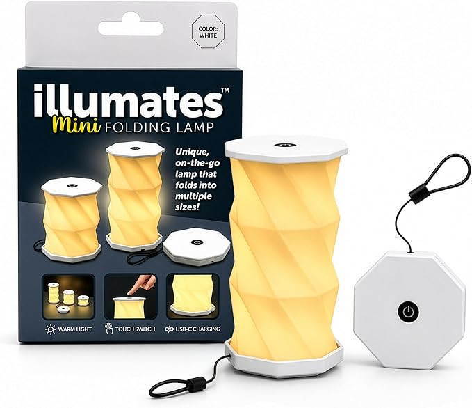 Origami Expanding Foldable LED Desk Lamp – USB Rechargeable & Portable - Dimmable Touch Control... | Amazon (US)