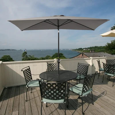 Brianna 120'' x 78'' Rectangular Market Umbrella | Wayfair North America