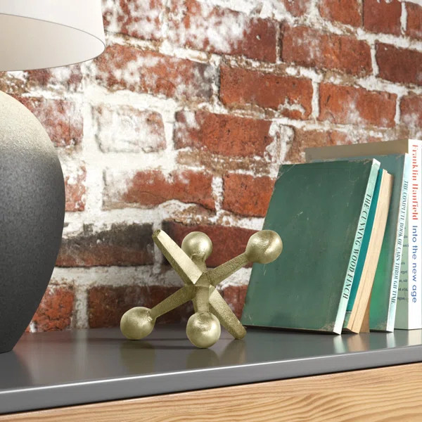 Jadyn Creative Metal Jacks Sculpture for Room, Bedroom or Office Decor,Aluminum | Wayfair North America