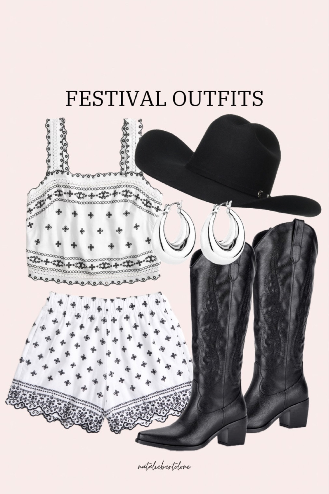 festival outfit ideas!! matching set. black cowboy boots, black cowboy hat  

#LTKSeasonal #LTKstyletip #LTKFestival