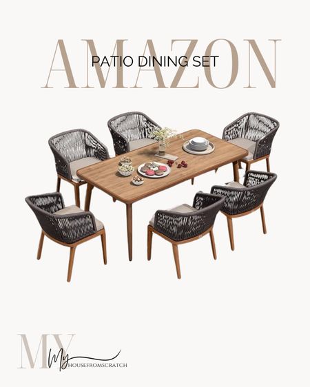 Amazon patio dining set, outdoor dining set, outdoor furniture 

#LTKhome #LTKSeasonal #LTKstyletip