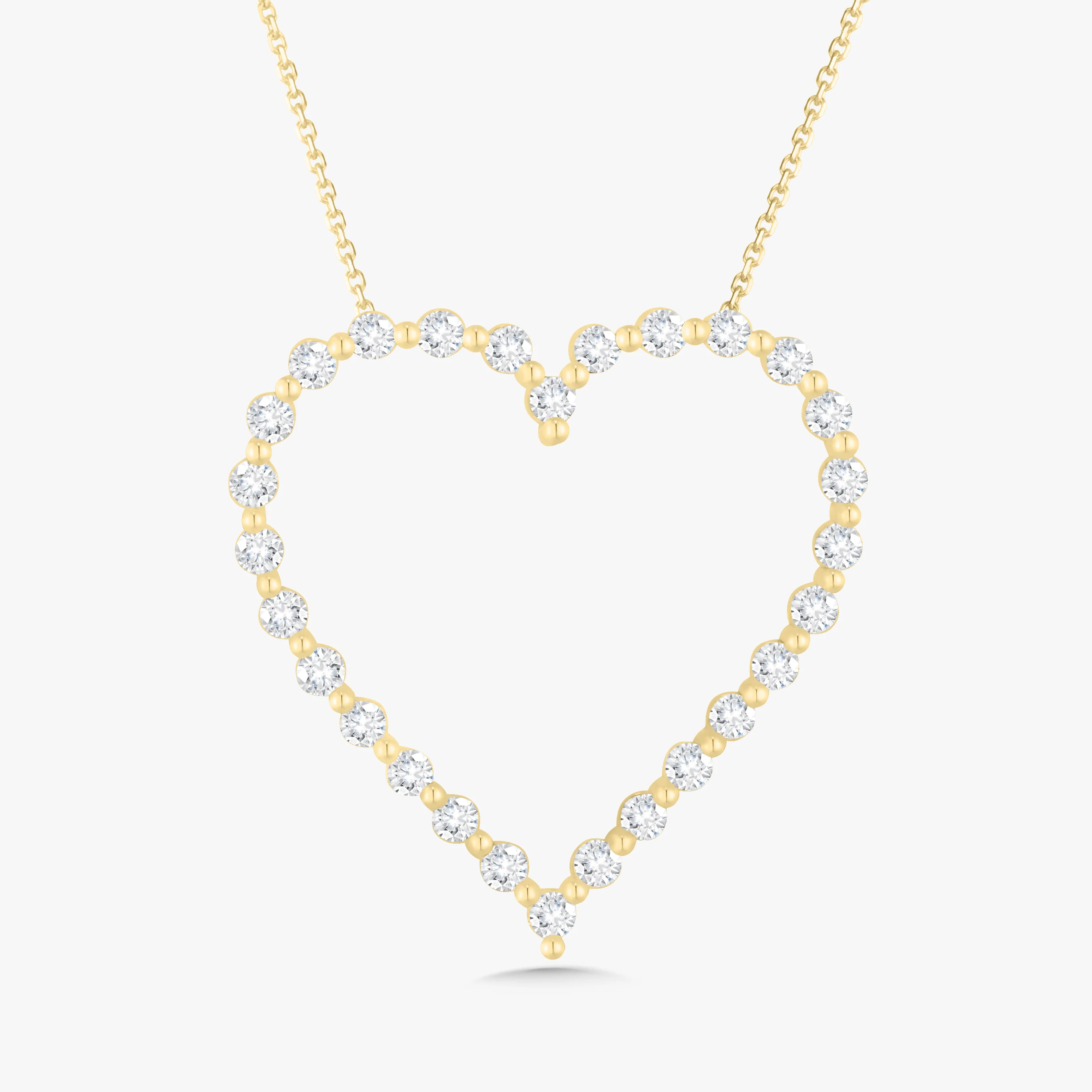 Posie Charlie Cloud® Floating Diamond Heart Necklace 1.00 ctw | RW Fine Jewelry