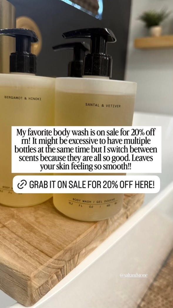 Amazon Prime day has my fave Salt and Stone body wash on sale!

Amazon prime day, amazon, prime days, salt and stone, body wash, self care, amazon deals