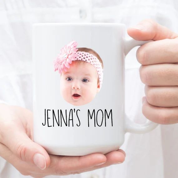 Baby Photo Gift, Baby Photo Mug for Mom, Baby Face Gift Mug, Personalized Photo Gift for Mom, Mot... | Etsy (US)