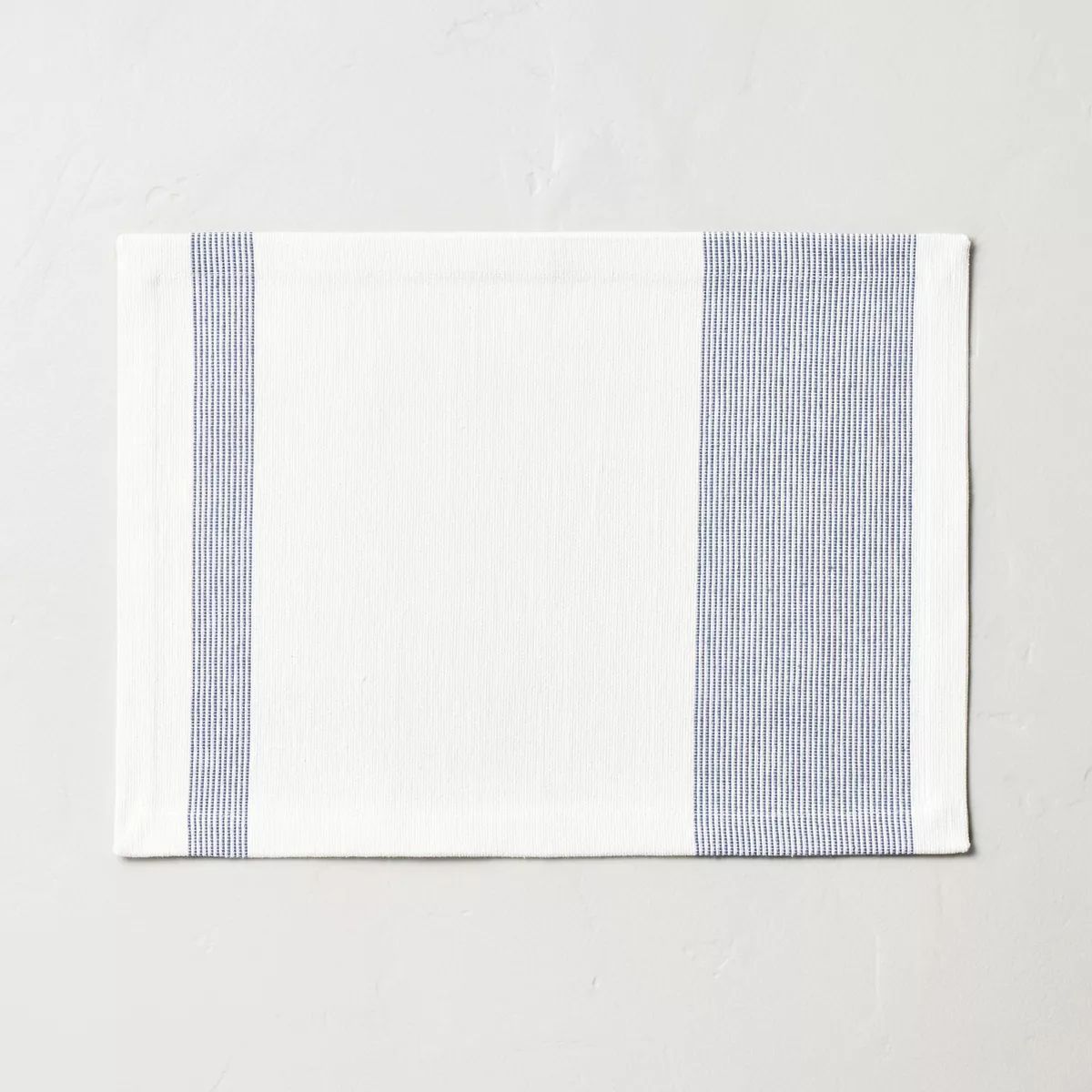 Modern Ticking Stripe Woven Placemat Blue/Cream - Hearth & Hand™ with Magnolia | Target