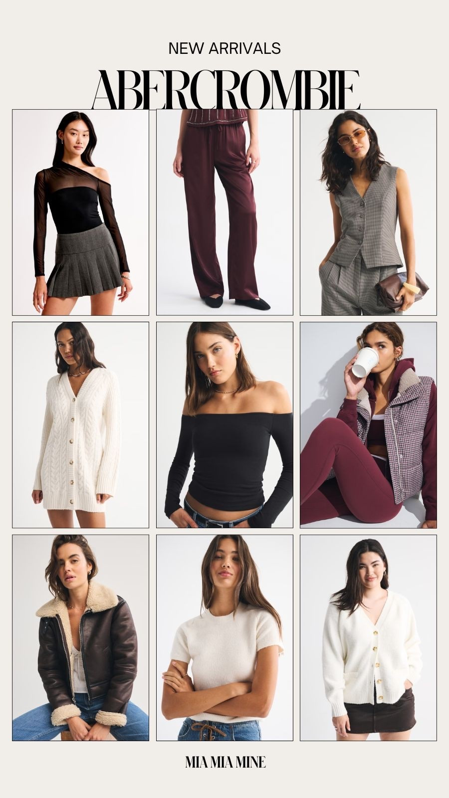 Abercrombie new fall arrivals
Abercrombie sweater dresses, puffer vest, satin pants and Sherpa jacket 

#LTKStyleTip #LTKSeasonal #LTKFindsUnder100