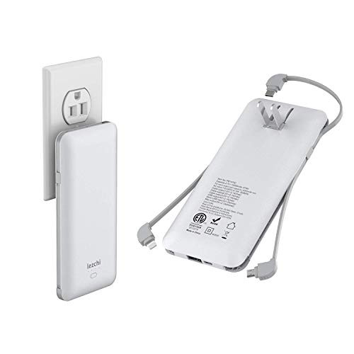 Portable Power Bank, Ultra Slim 10000mAh Portable Charger, USB C External Battery Pack with Built-in | Amazon (US)