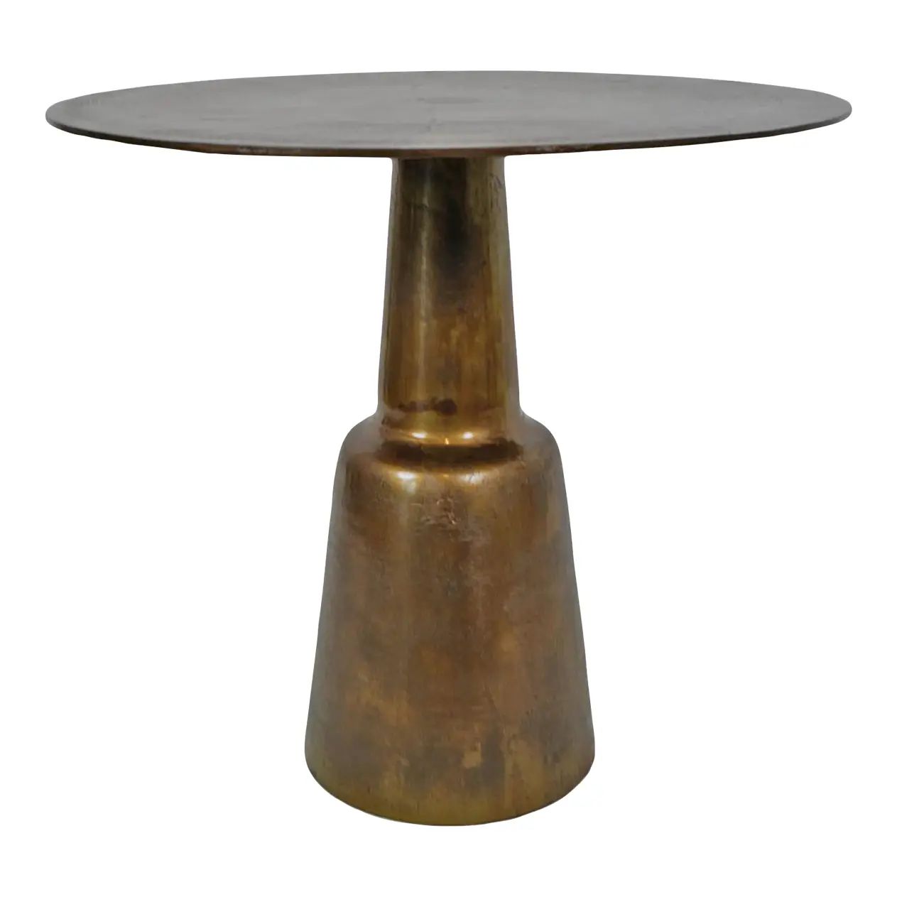 Brass Finish Iron Bistro Table | Chairish