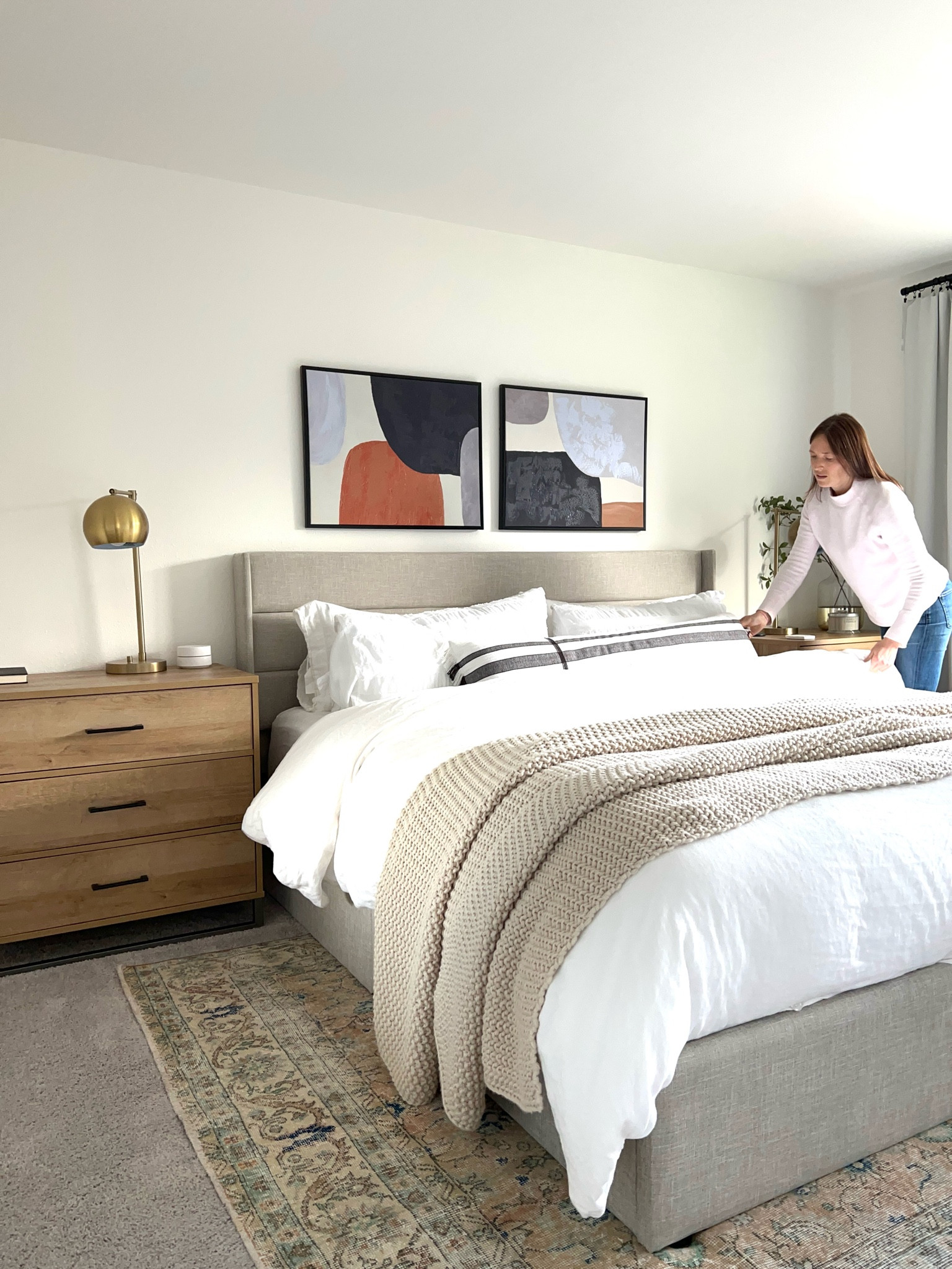 Don’t forget to refresh your bedroom for spring! I like white linen bedding with a knit blanket for texture  

#LTKSeasonal #LTKhome