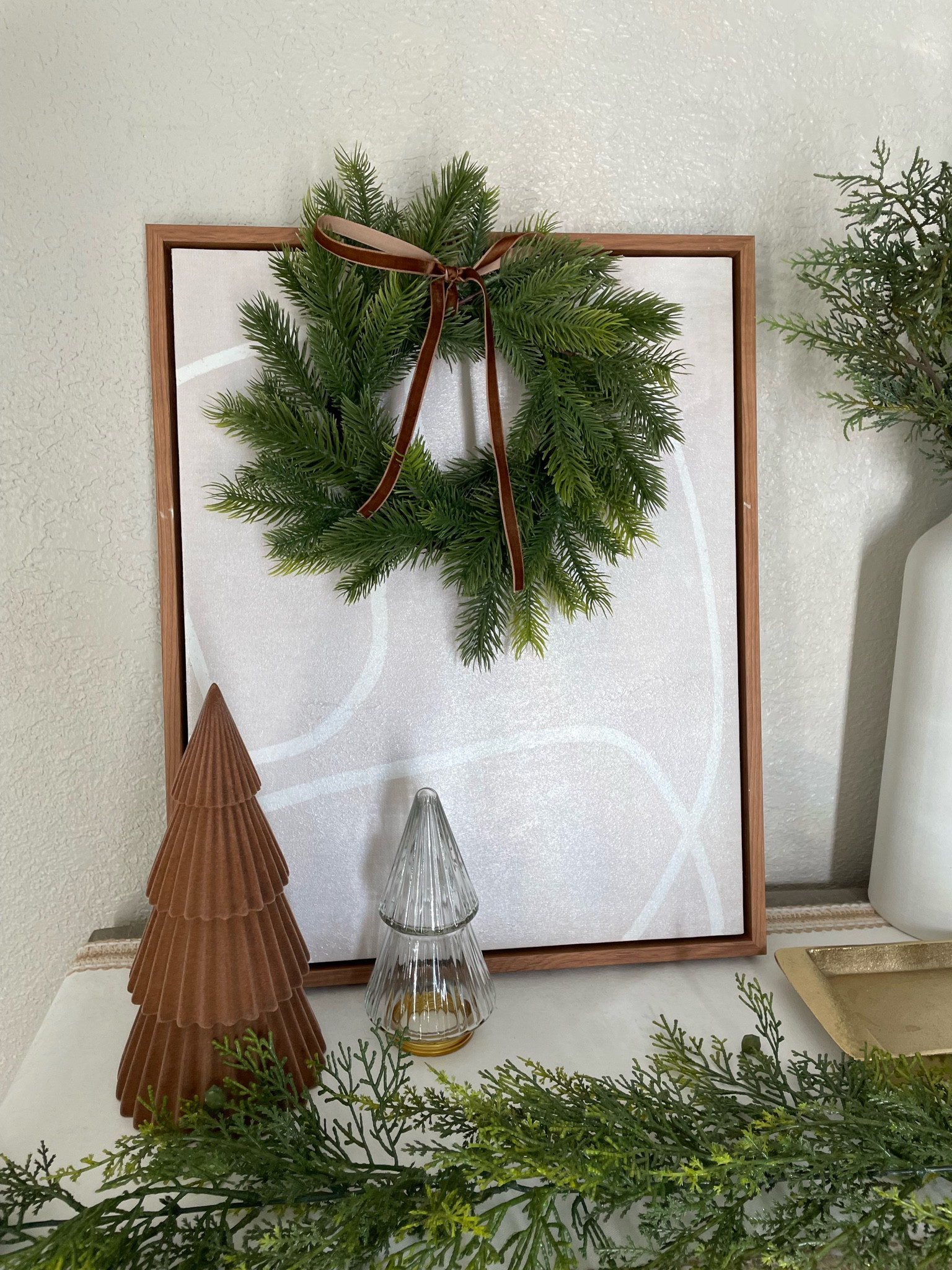 Christmas Decor, table scape decor, Christmas table , Christmas decor , Target decor, home decor , CHRISTMAS placemats from Walmart , Walmart holiday decor , console table holiday decor , holiday wreaths , neutral holiday decor ideas , neutral Christmas decor from Target , Target Christmas console table decor , 

#LTKhome #LTKSeasonal #LTKHoliday