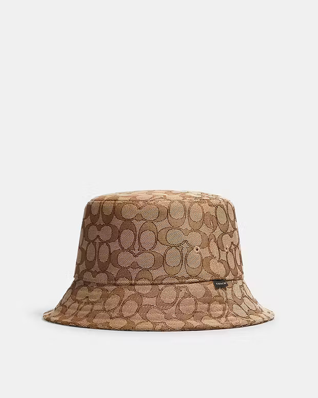 Signature Jacquard Bucket Hat | Coach Outlet US
