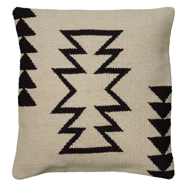 Rizzy Home Woven Southwest Patterned Wool and Cotton 18-inch Decorative Throw Pillow | Bed Bath & Beyond