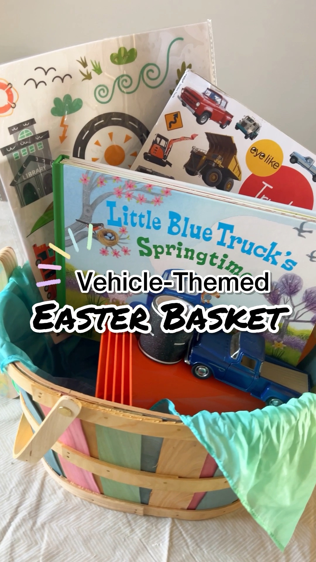 Vehicle-Themed Easter Basket. Easter basket ideas for kids

#LTKfindsunder50 #LTKfamily #LTKkids